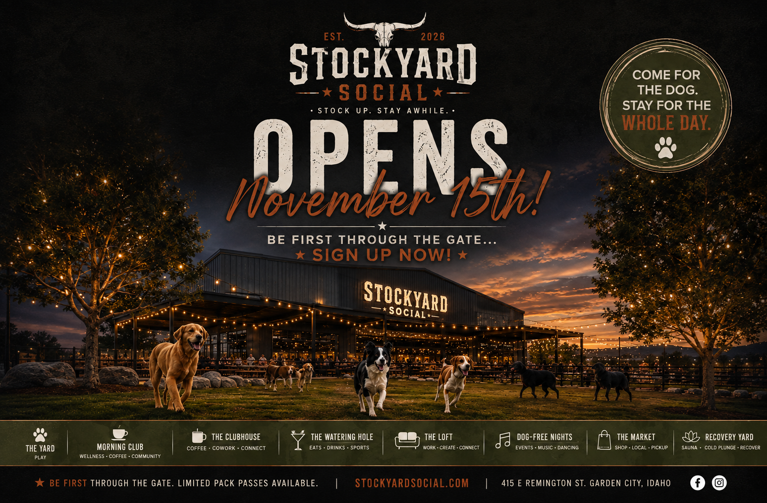 Stockyard Social — come for the dog, stay for the whole day