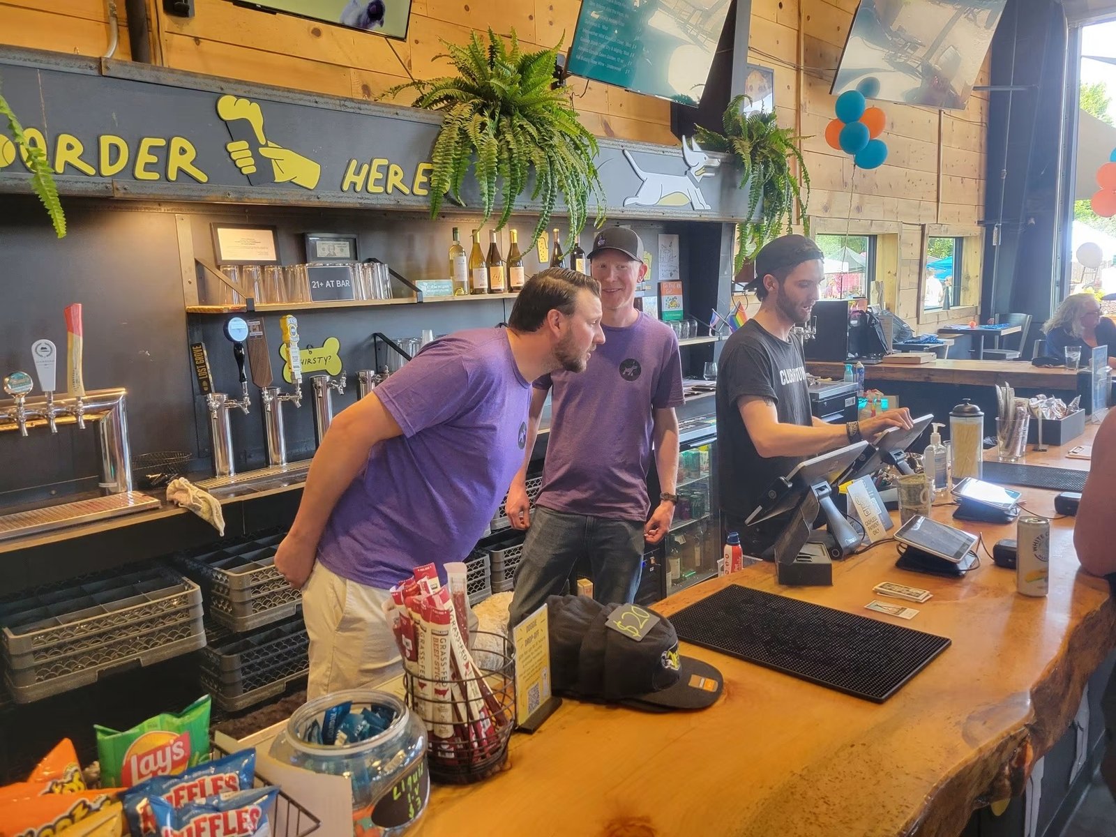 The bar + five TVs