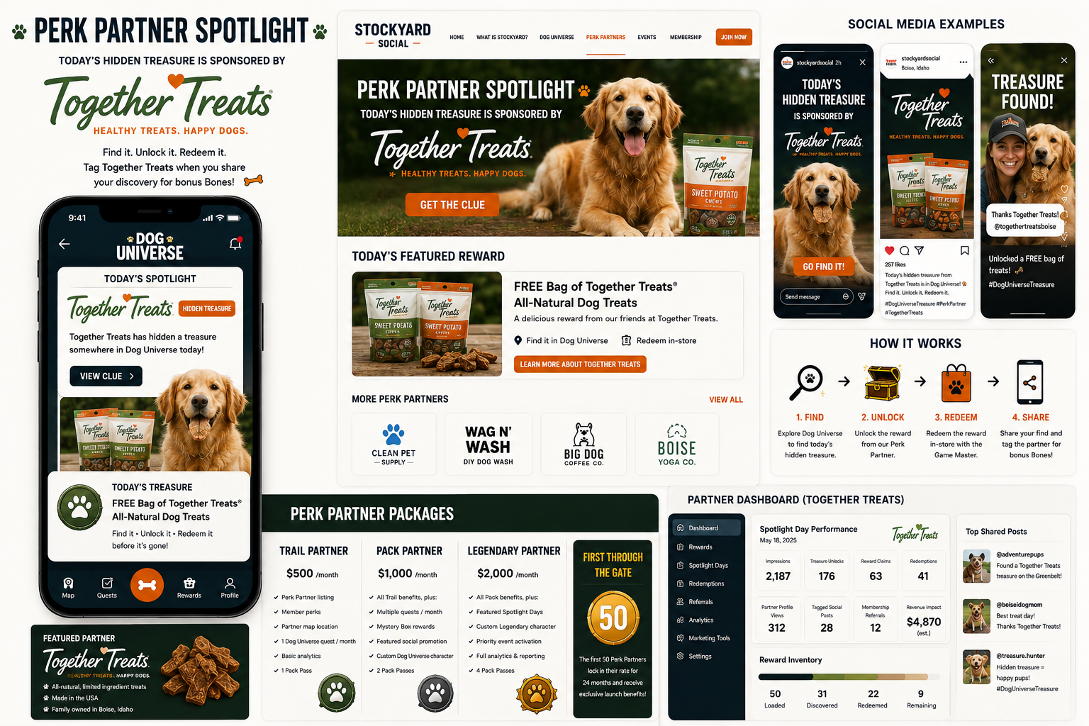 Together Treats Pack Perk Partner campaign example